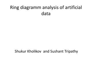 Ring diagramm analysis of artificial data