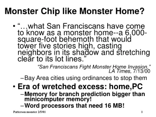 Monster Chip like Monster Home?