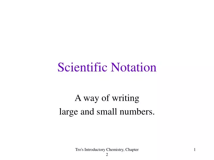 scientific notation