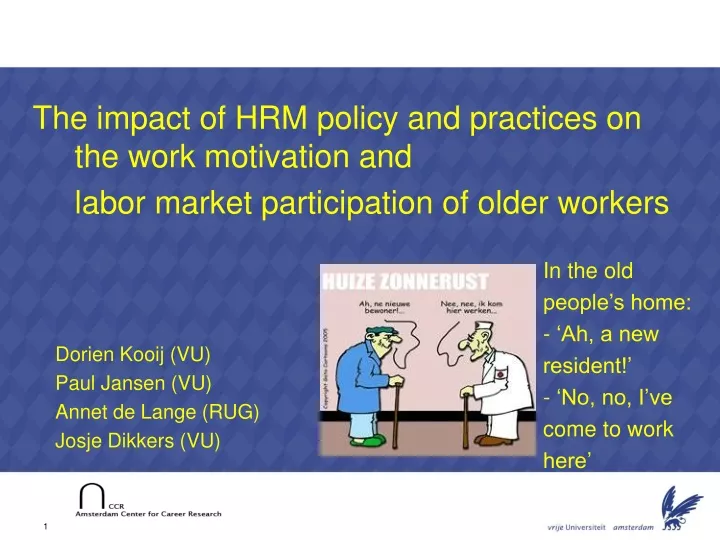the impact of hrm policy and practices