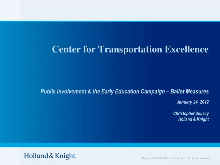 center for transportation excellence