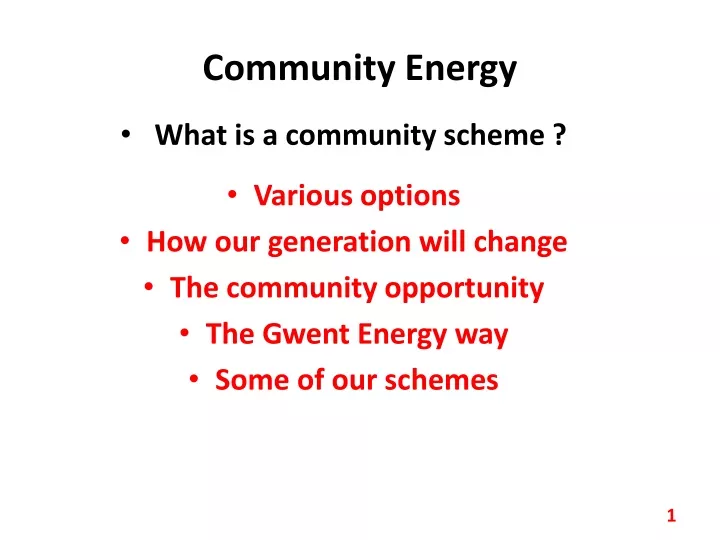community energy