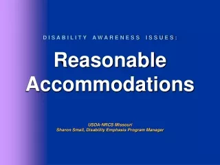Accommodating the Public - Building requirements - Communication requirements - AgrAbility