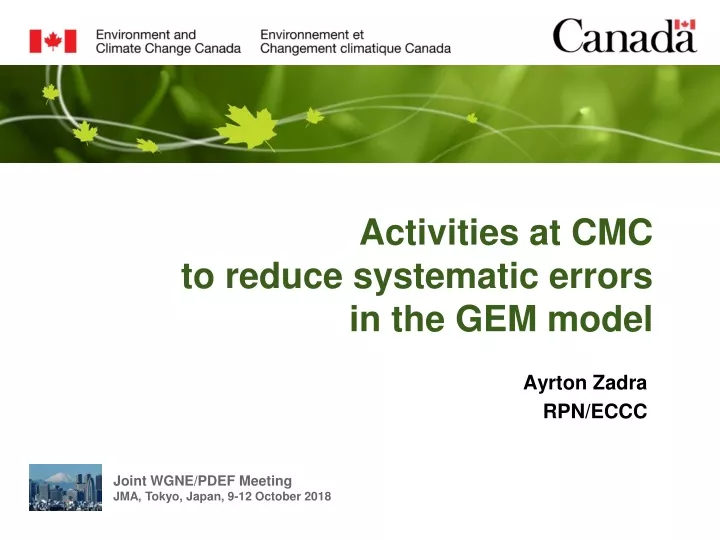 activities at cmc to reduce systematic errors