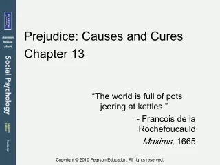 Prejudice: Causes and Cures Chapter 13