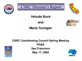 CSRC Director’s Report