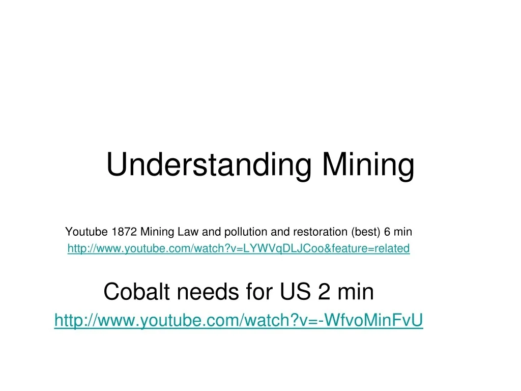 PPT - Understanding Mining Laws and Environmental Impact PowerPoint ...