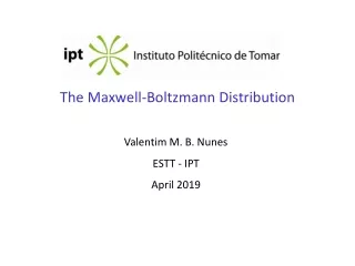 The Maxwell-Boltzmann Distribution