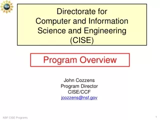 directorate for computer and information science and engineering cise