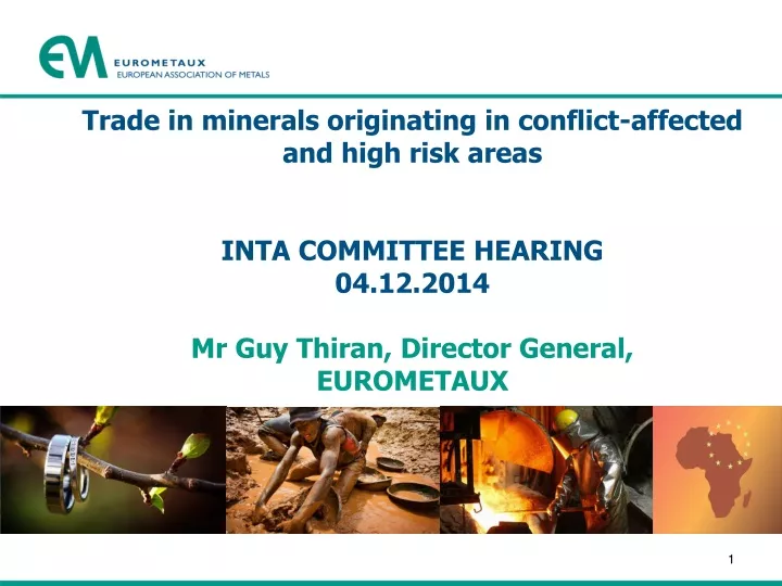 trade in minerals originating in conflict