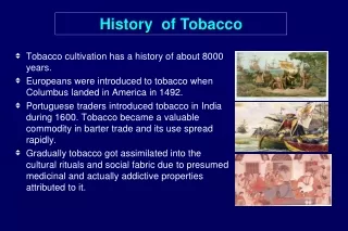 History  of Tobacco