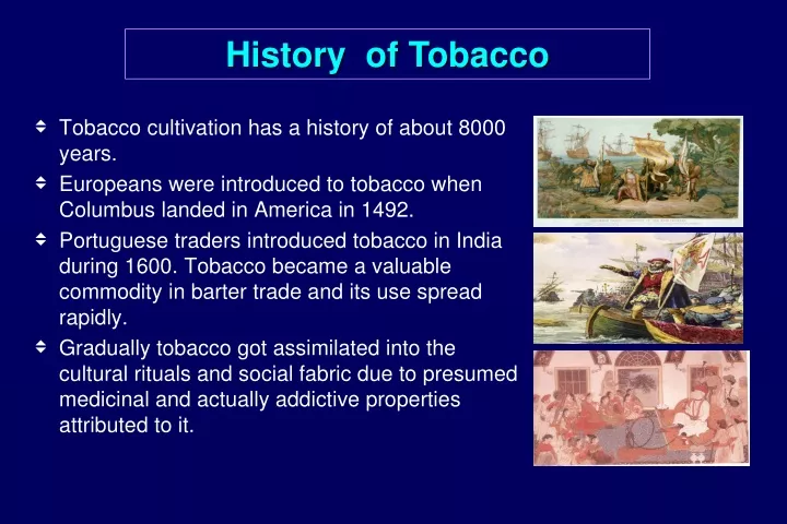 history of tobacco