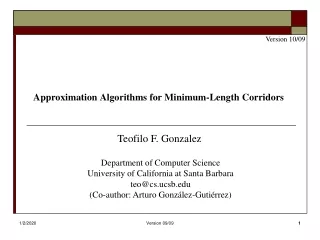 Approximation Algorithms for Minimum-Length Corridors