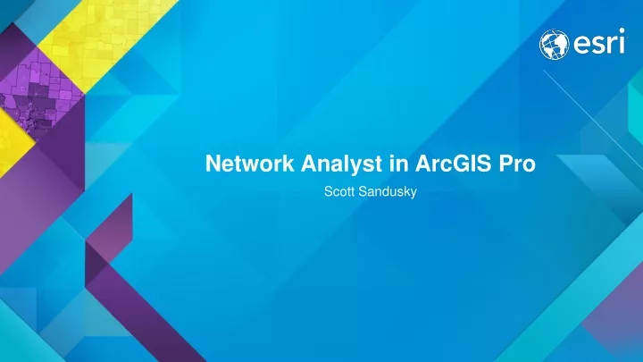 network analyst in arcgis pro