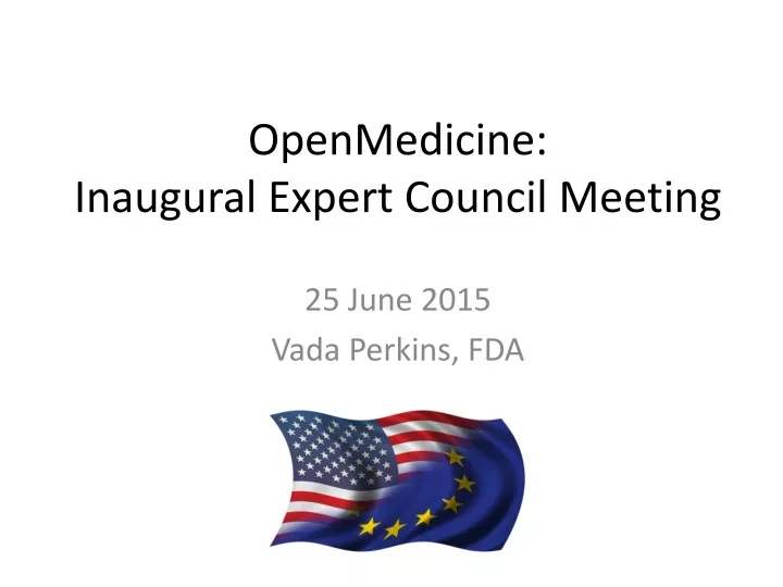 openmedicine inaugural expert council meeting
