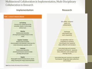 Multisectoral  Collaboration in Implementation, Multi-Disciplinary Collaboration in Research
