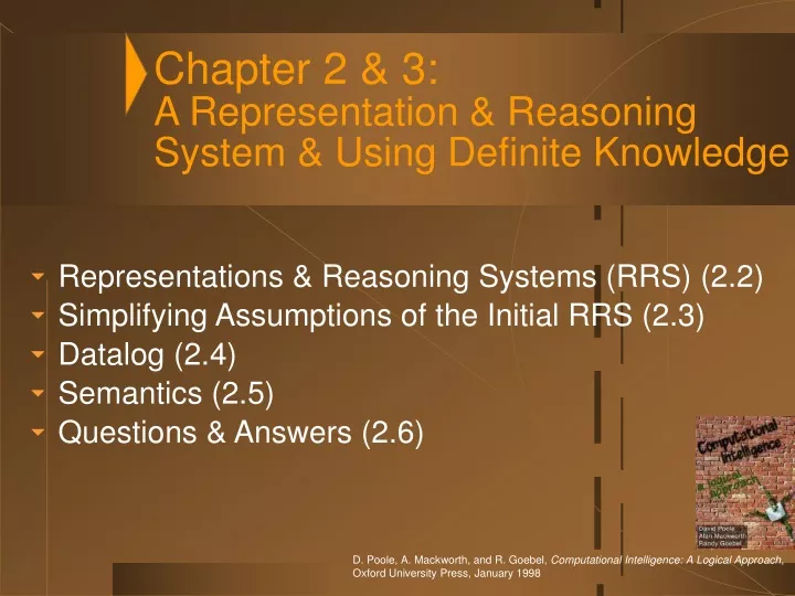 chapter 2 3 a representation reasoning system using definite knowledge