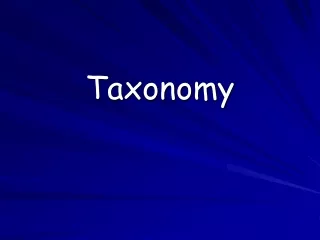 Taxonomy