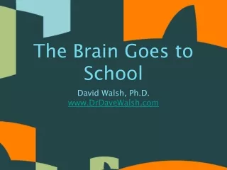 The Brain Goes to School
