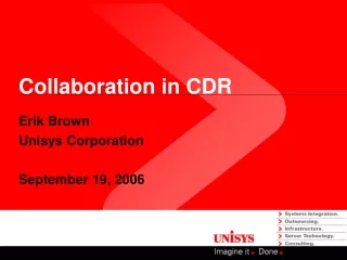 Collaboration in CDR