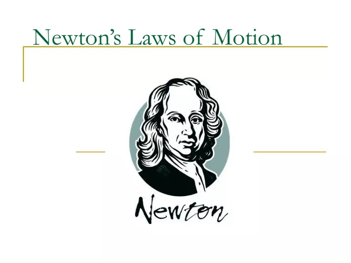 newton s laws of motion