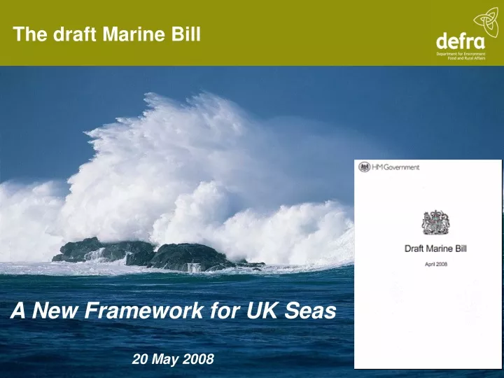 the draft marine bill