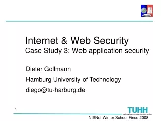 Internet &amp; Web Security Case Study 3: Web application security