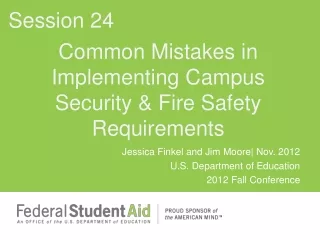 Common Mistakes in Implementing Campus Security &amp; Fire Safety Requirements