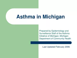 Asthma in Michigan