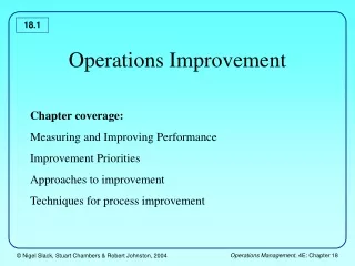 Operations Improvement