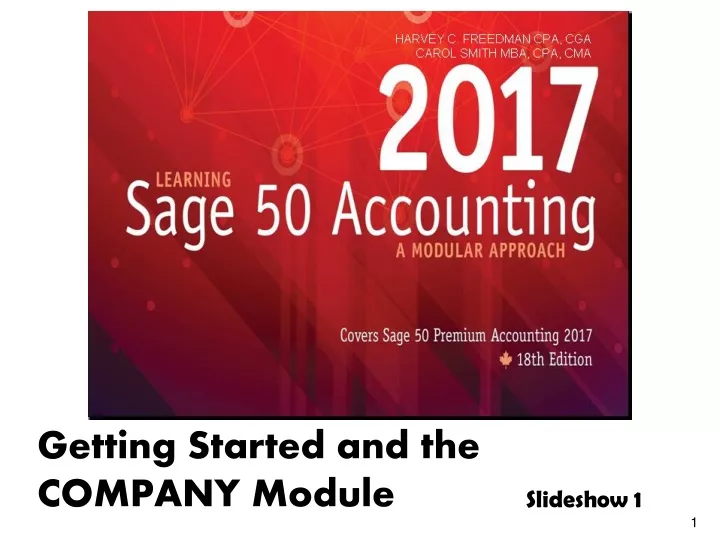 getting started and the company module