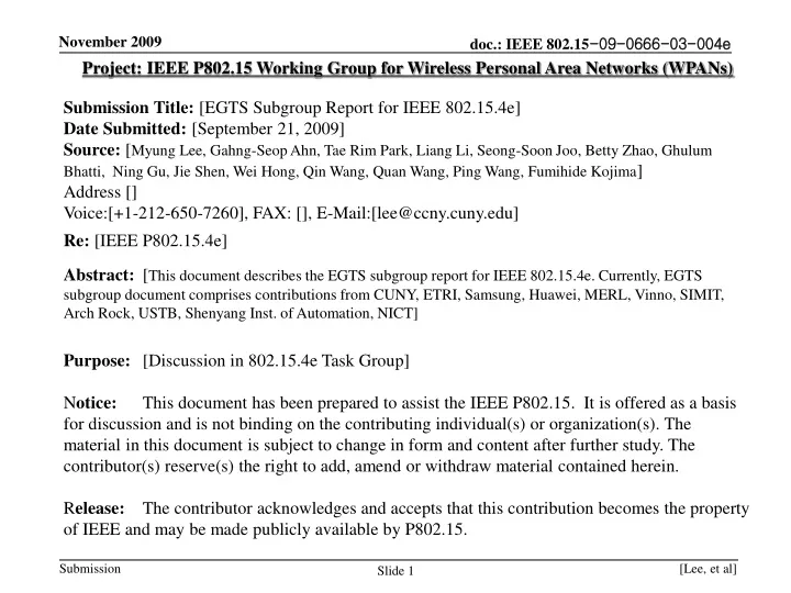 project ieee p802 15 working group for wireless