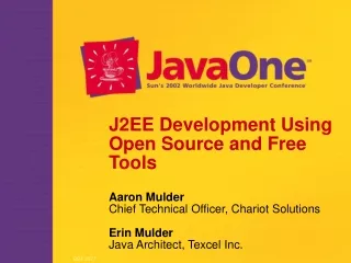 J2EE Development Using Open Source and Free Tools