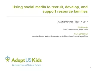 Using social media to recruit, develop, and support resource families