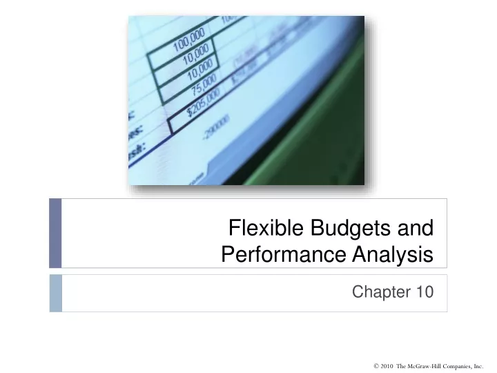 flexible budgets and performance analysis