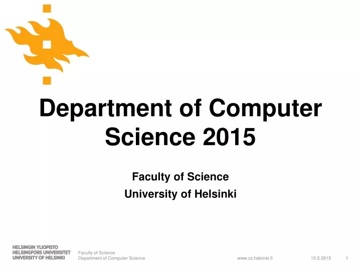 department of computer science 2015