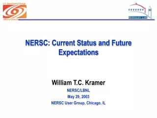 NERSC: Current Status and Future Expectations