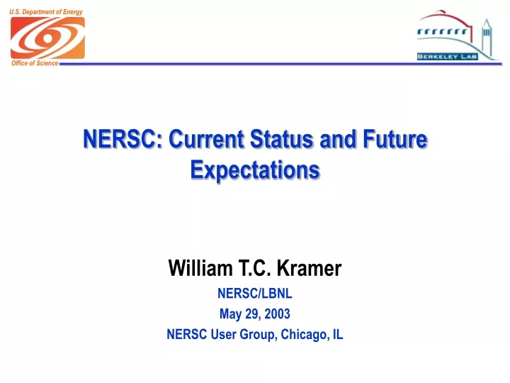 nersc current status and future expectations
