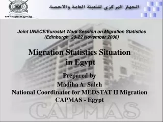 Joint UNECE/Eurostat Work Session on Migration Statistics (Edinburgh, 20-22 November 2006)