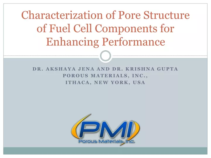 characterization of pore structure of fuel cell components for enhancing performance
