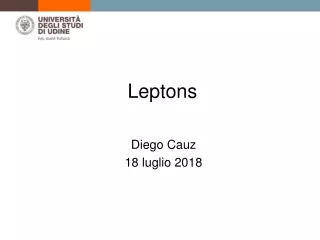 Leptons