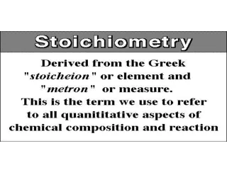 Stoichiometry