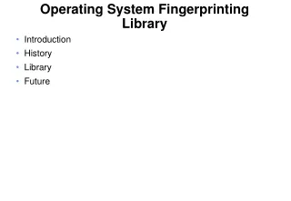 Operating System Fingerprinting Library