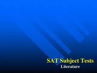 SAT Subject Tests