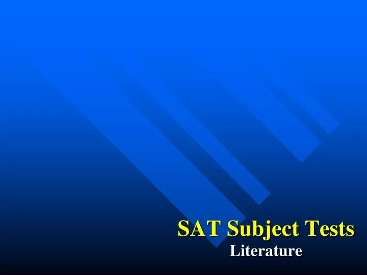 sat subject tests