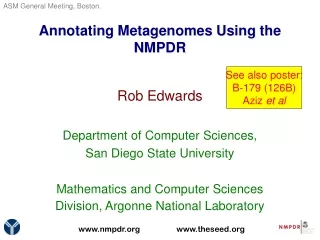 Annotating Metagenomes Using the NMPDR