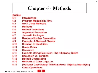 Chapter 6 - Methods