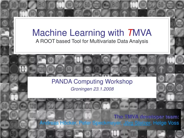 machine learning with t mva a root based tool for multivariate data analysis