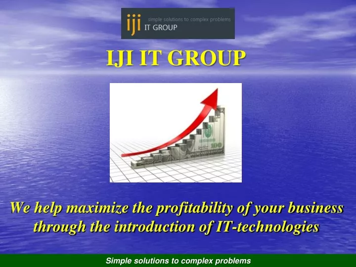 we help maximize the profitability of your business through the introduction of it technologies