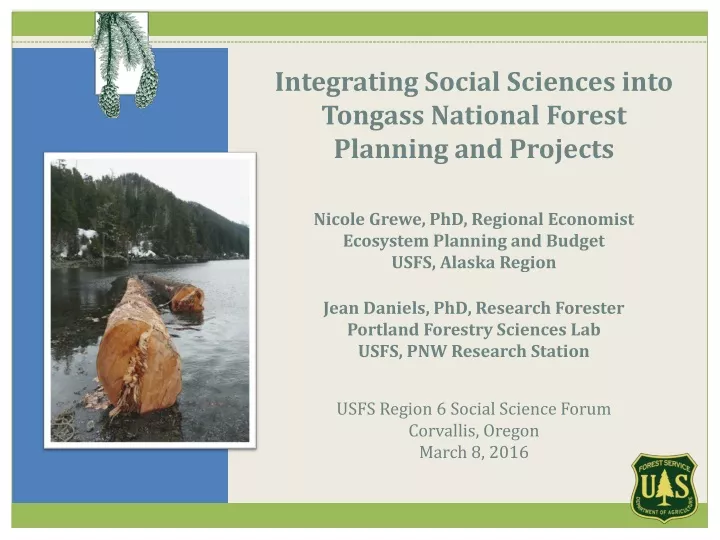 integrating social sciences into tongass national